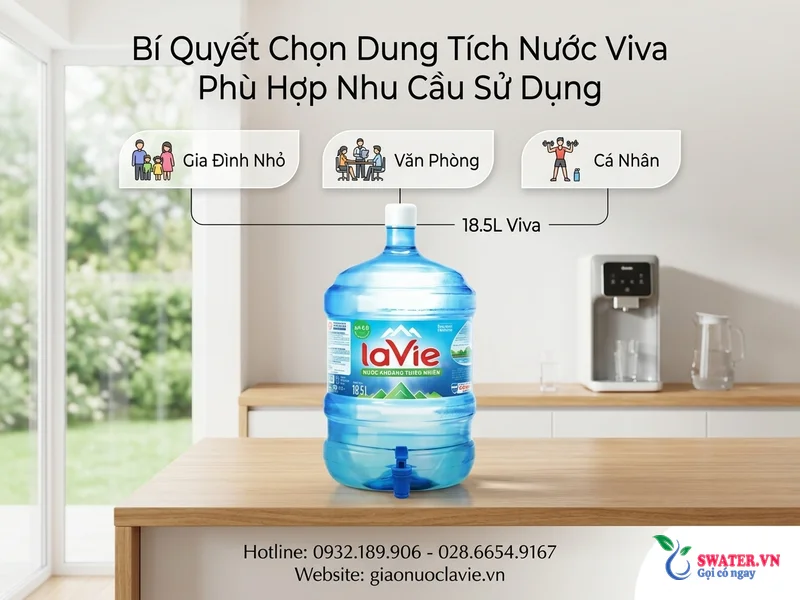 Bí Quyết Chọn Dung Tích Nước Viva Phù Hợp Nhu Cầu Sử Dụng