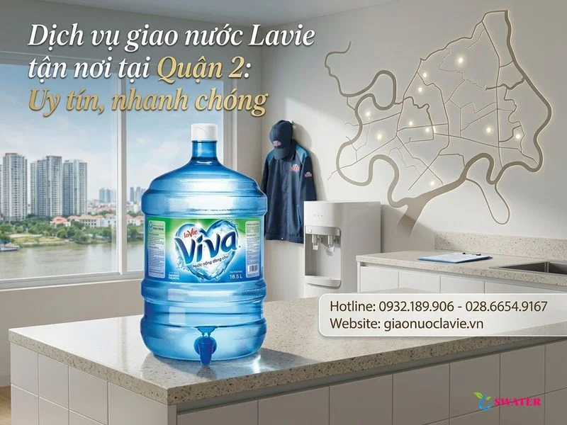 Dịch vụ giao nước Lavie tận nơi tại Quận 2: Uy tín, nhanh chóng