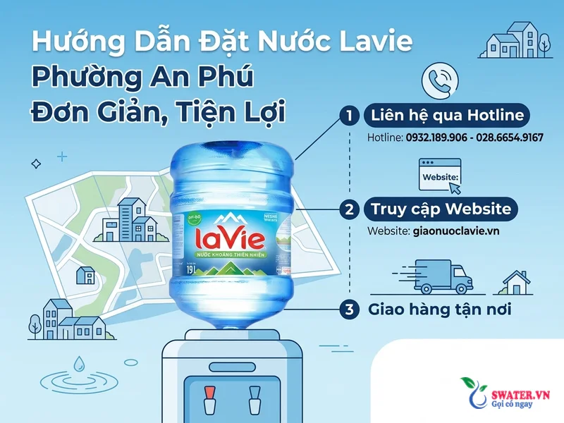 Hướng Dẫn Đặt Nước Lavie Phường An Phú Đơn Giản, Tiện Lợi