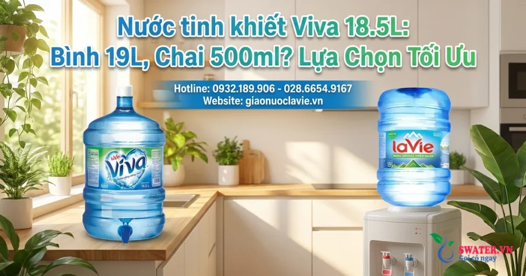 Nước tinh khiết Viva 18.5L: Bình 19L, Chai 500ml? Lựa Chọn Tối Ưu
