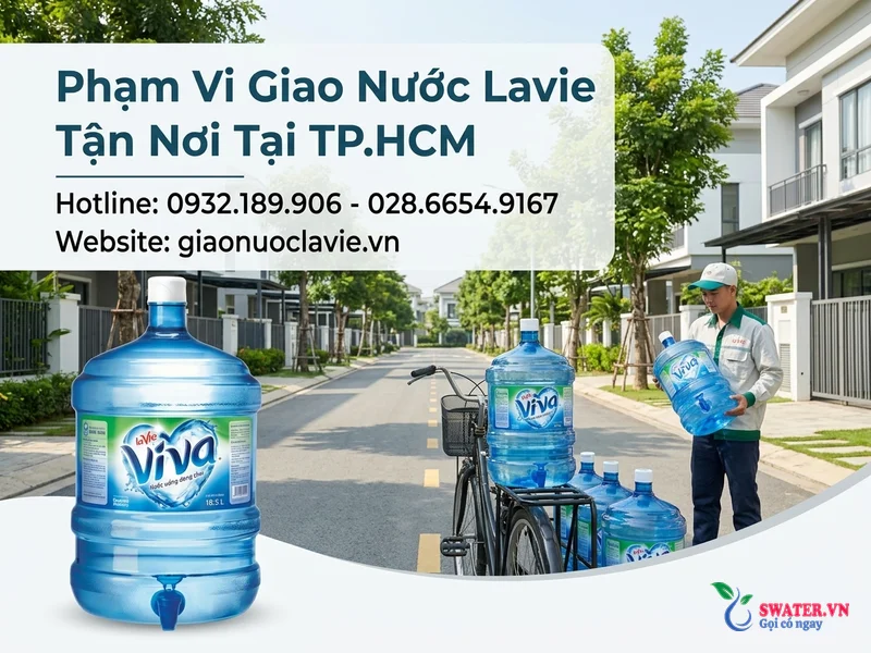 Phạm Vi Giao Nước Lavie Tận Nơi Tại TP.HCM
