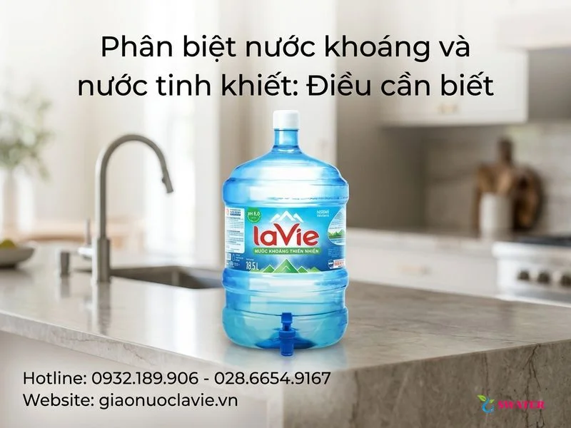 Phân biệt nước khoáng và nước tinh khiết: Điều cần biết
