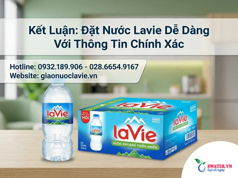 Kết Luận: Đặt Nước Lavie Dễ Dàng Với Thông Tin Chính Xác