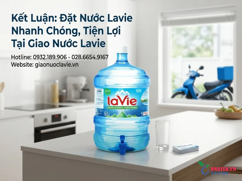 Kết Luận: Đặt Nước Lavie Nhanh Chóng, Tiện Lợi Tại Giao Nước Lavie
