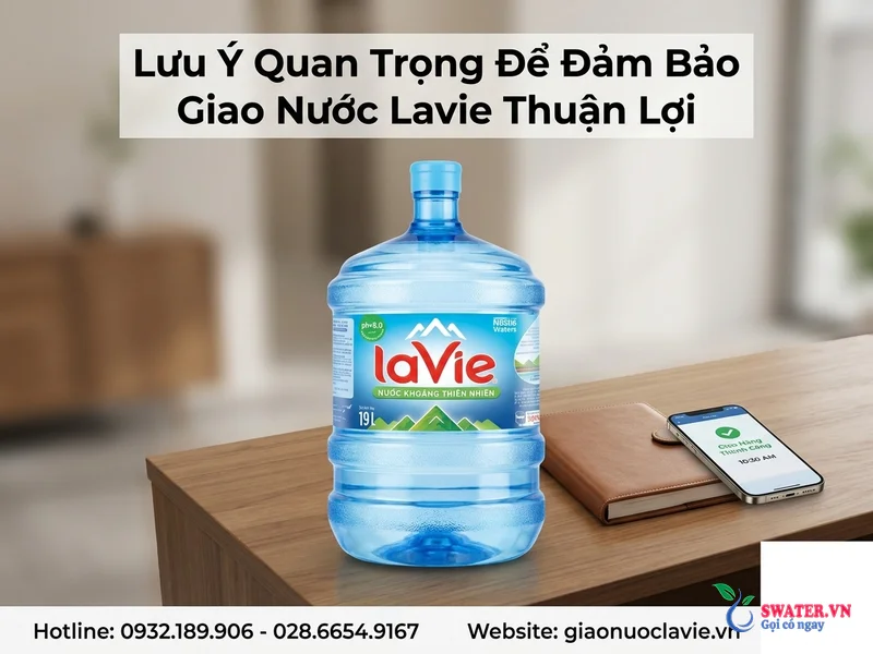 Lưu Ý Quan Trọng Để Đảm Bảo Giao Nước Lavie Thuận Lợi