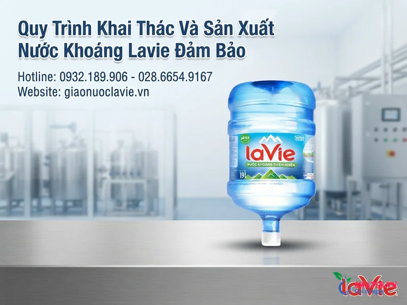 Quy Trình Khai Thác Và Sản Xuất Nước Khoáng Lavie Đảm Bảo